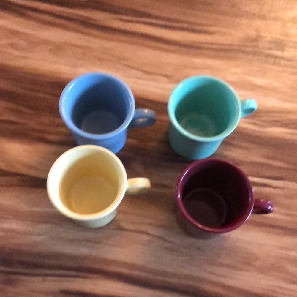 Set of 4 Fiesta Coffee mugs